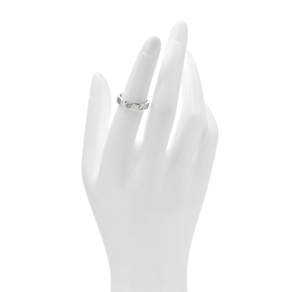 Cartier 18K White Gold Diamond 4mm LOVE Wedding Band Ring 51 5.75 2 of 4