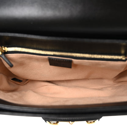 Gucci Azalea Calfskin Horsebit 1955 Shoulder Bag Black 5 of 10