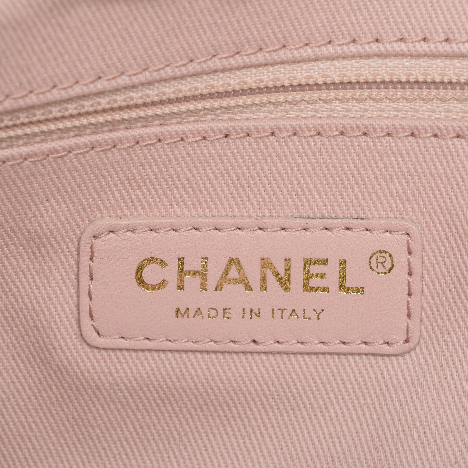 Chanel Canvas Chevron Cuba Patchwork Shopper Tote Khaki 6 of 8