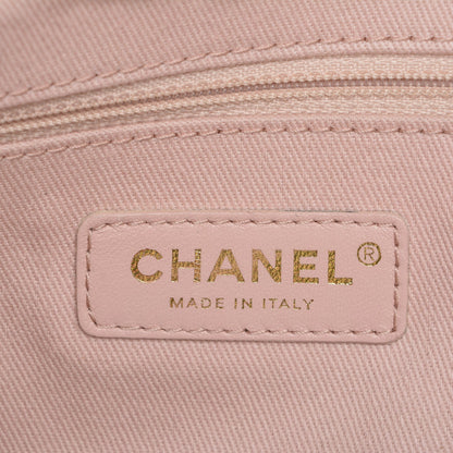 Chanel Canvas Chevron Cuba Patchwork Shopper Tote Khaki 6 of 8