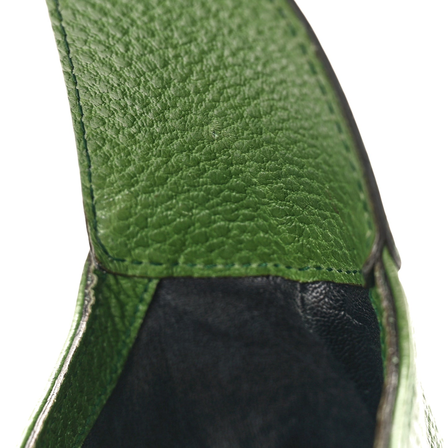 Soft Grained Calfskin Jackie O Hobo Green