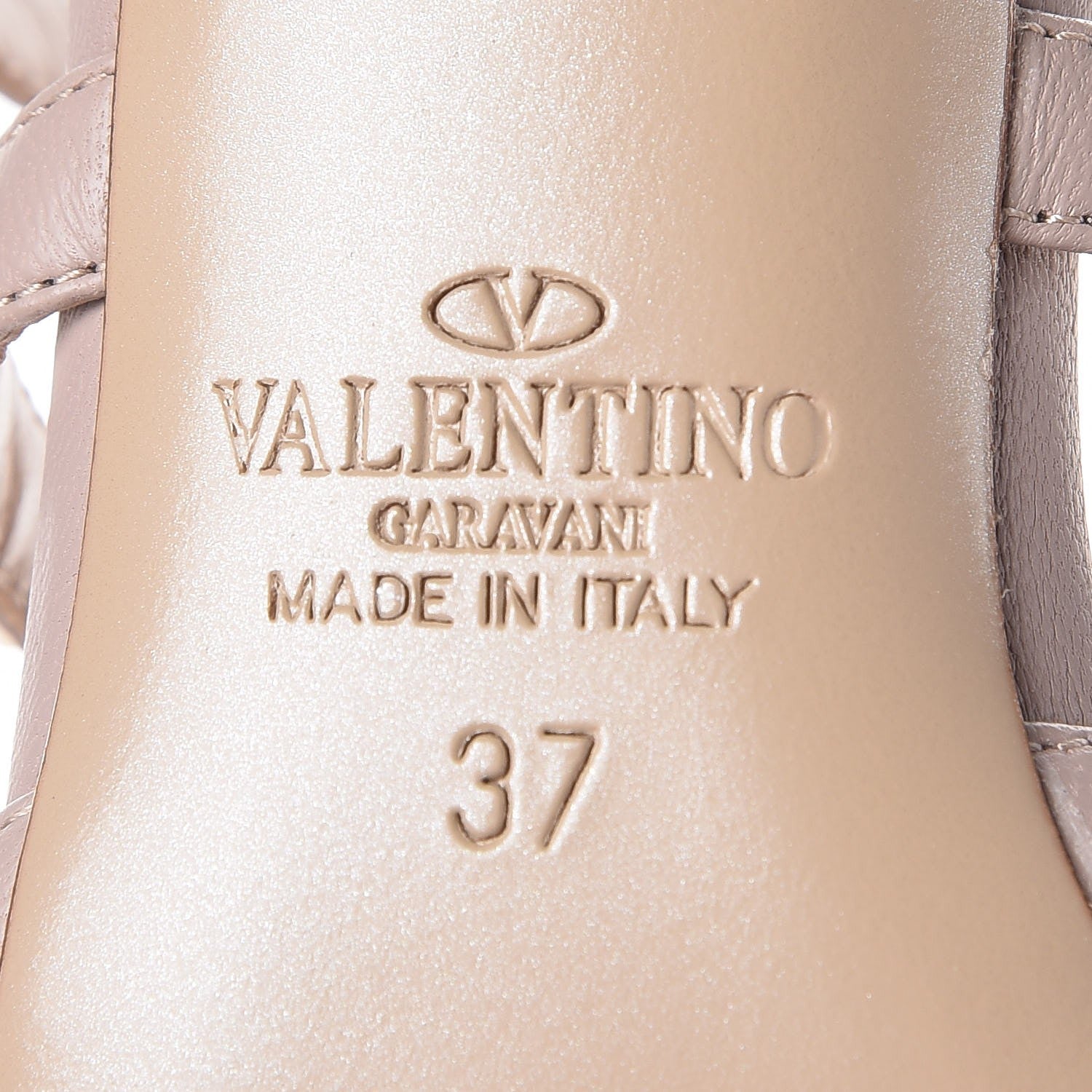Valentino Garavani Patent Rockstud 90mm Cage Mules 37 Poudre 6 of 9