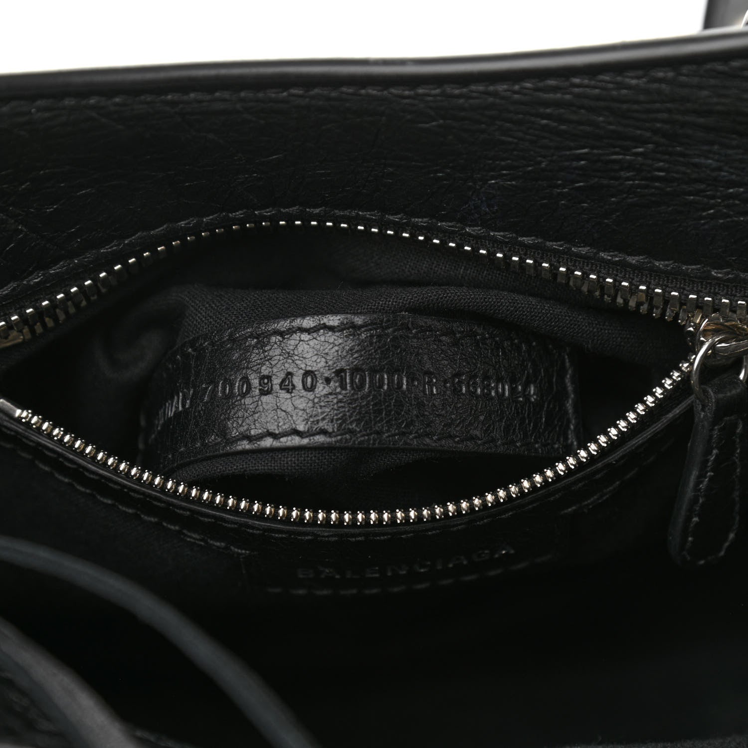 Balenciaga Agneau Arena Neo Cagole Handbag XS Black 8 of 9