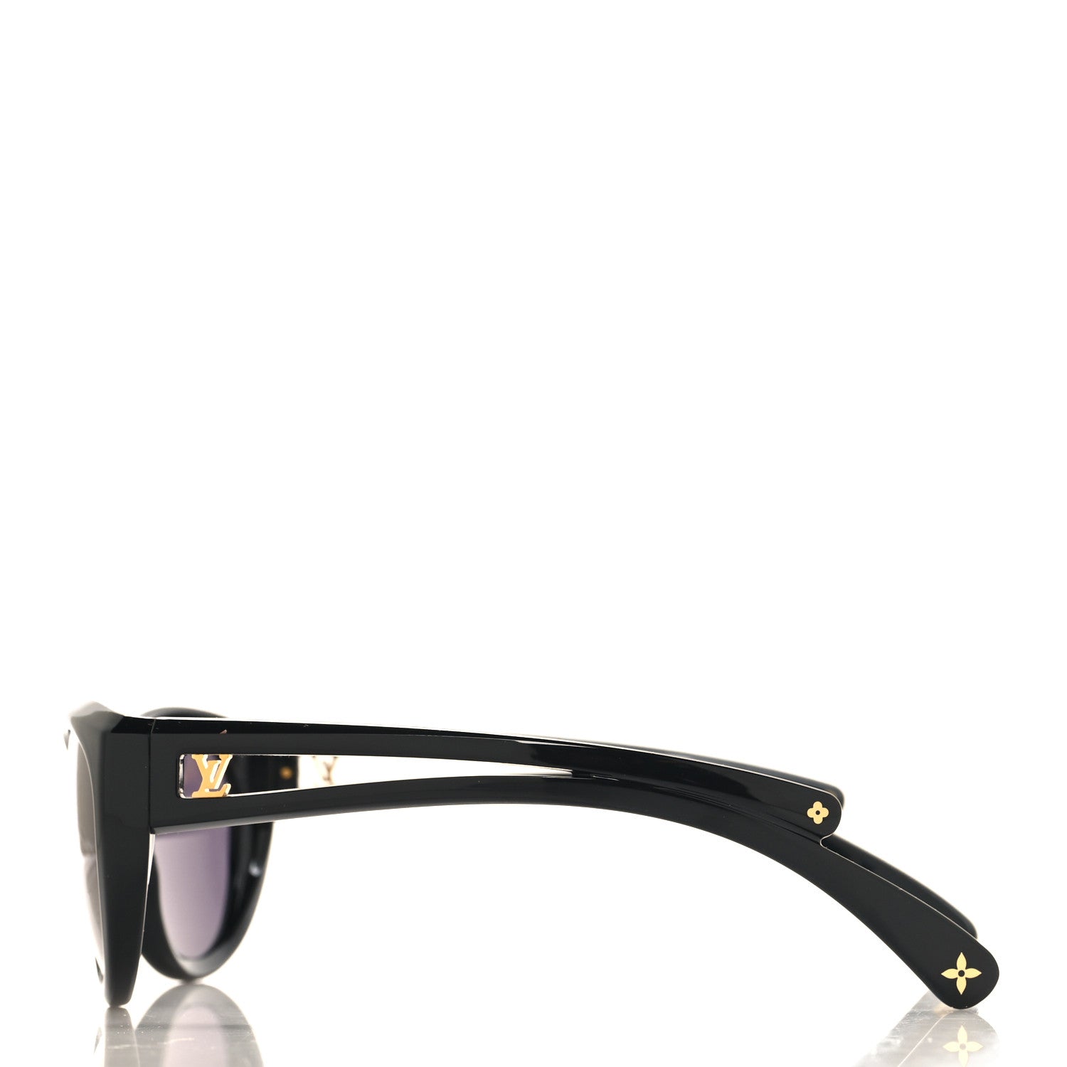Louis Vuitton Acetate Cat Eye Flore Sunglasses Z0449W Black 3 of 7
