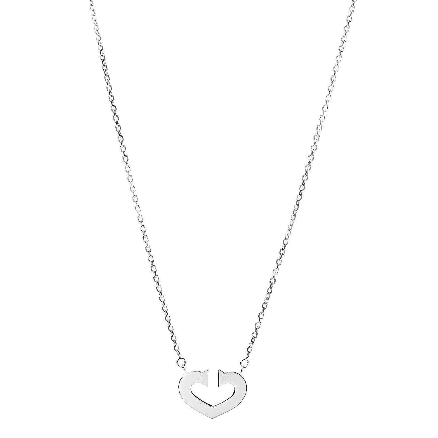 Cartier 18K White Gold Medium Hearts and Symbols Necklace 1 of 6