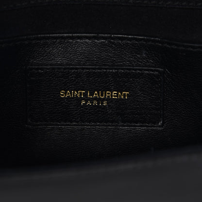 Saint Laurent Grain De Poudre Small Monogram Kate Satchel Black 6 of 6
