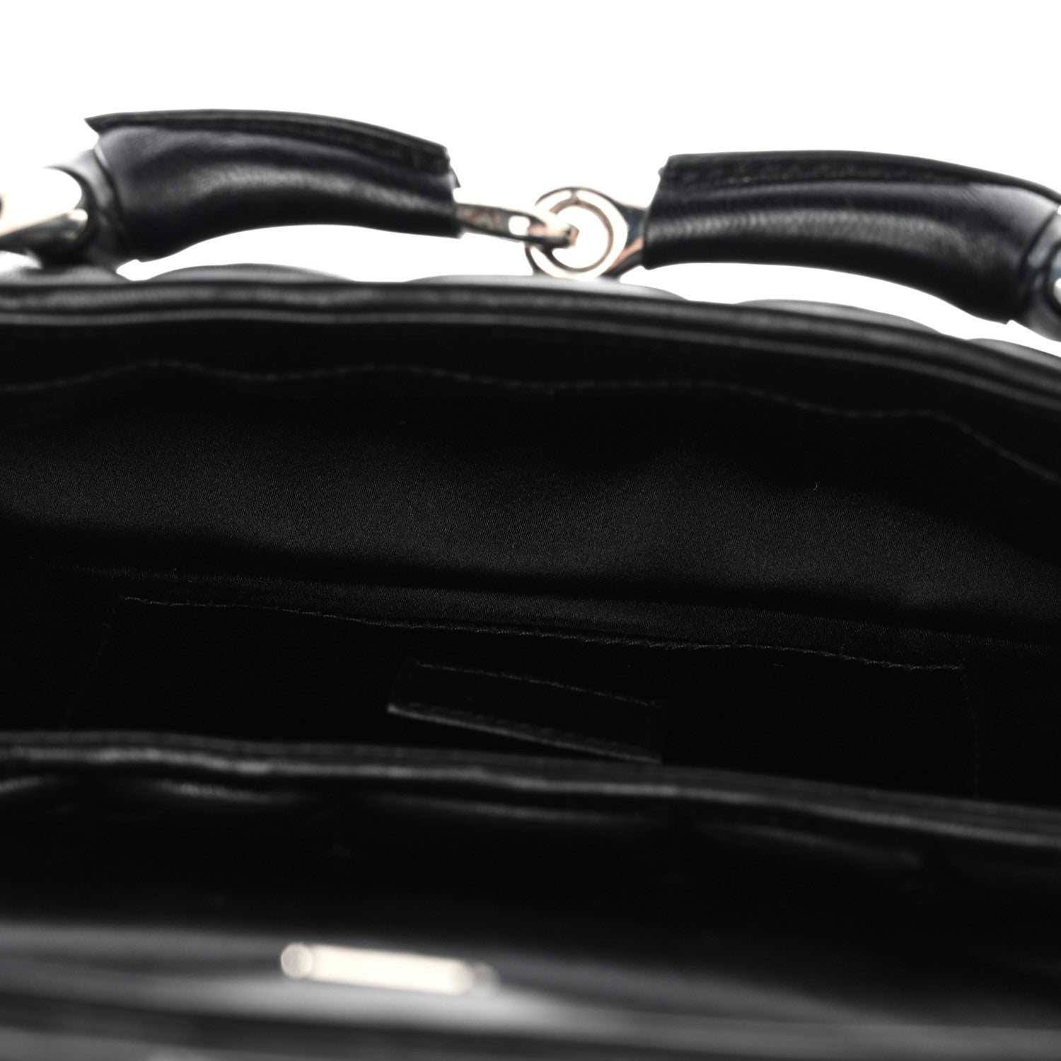 Gucci Nappa Vertical Matelasse Small Maxi Horsebit Chain Shoulder Bag Black 5 of 10