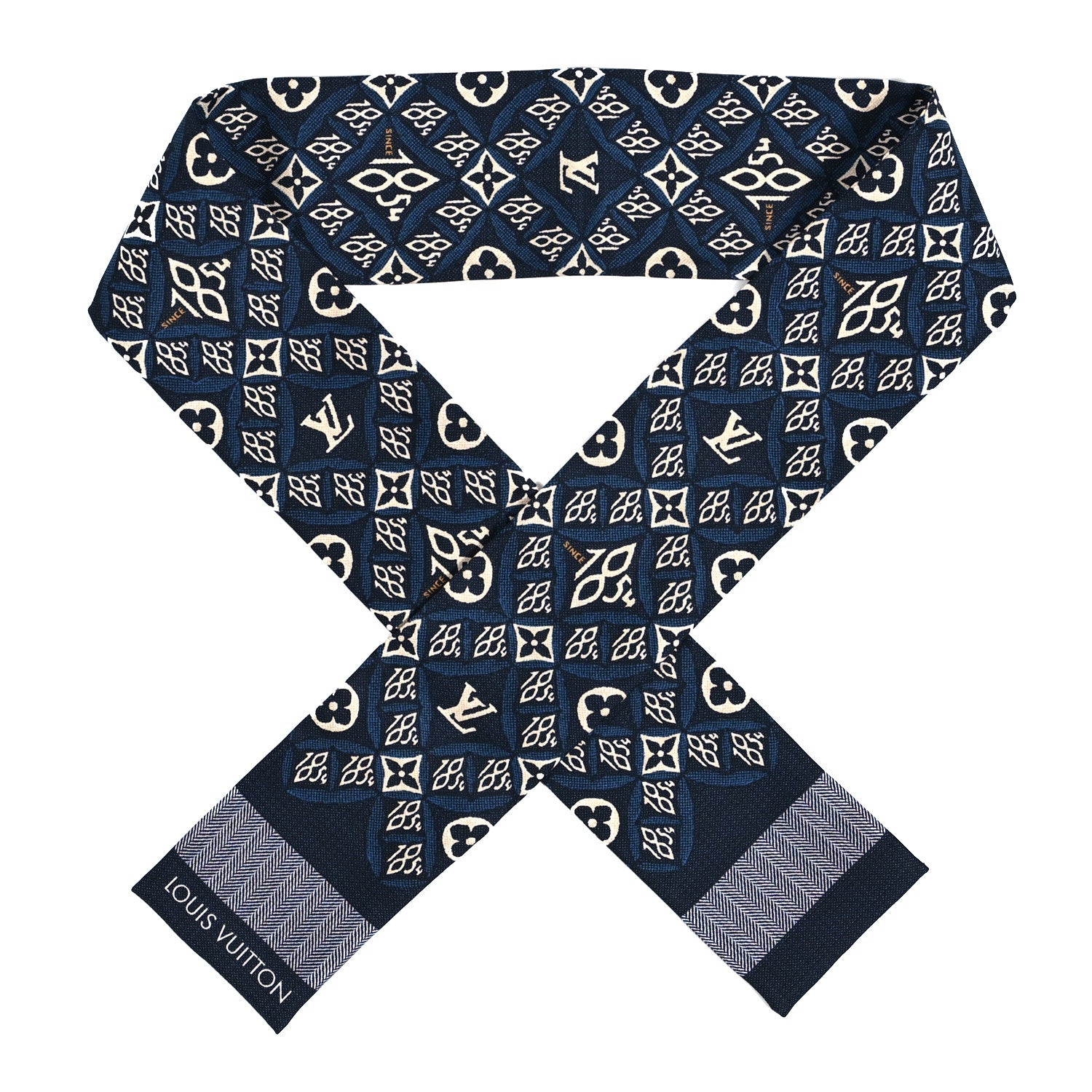 Louis Vuitton Silk Since 1854 Bandeau Blue 1 of 4