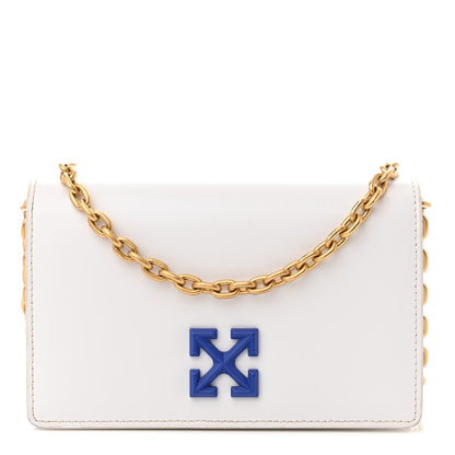 Off-White Calfskin Jitney 0.5 Shoulder Bag White 1 of 12
