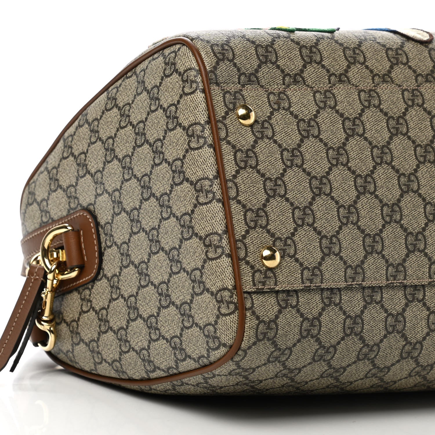 Gucci GG Supreme Monogram Garden Collection Medium Boston Beige Tuscany 10 of 12