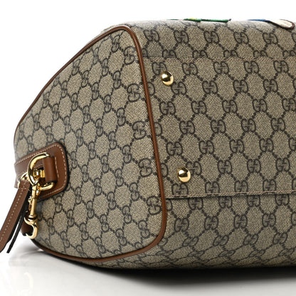 Gucci GG Supreme Monogram Garden Collection Medium Boston Beige Tuscany 10 of 12