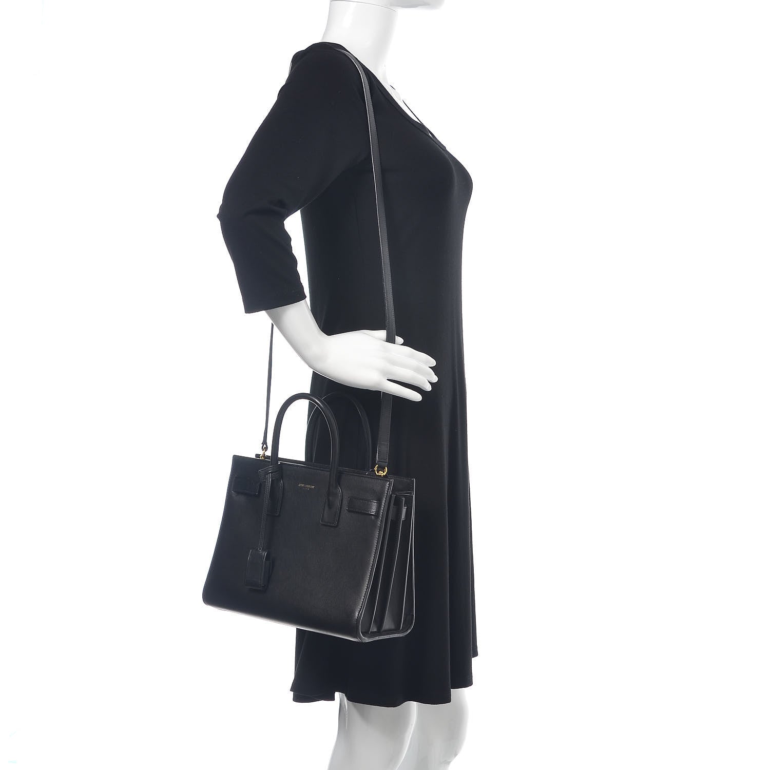Saint Laurent Calfskin Baby Sac De Jour Black 2 of 20