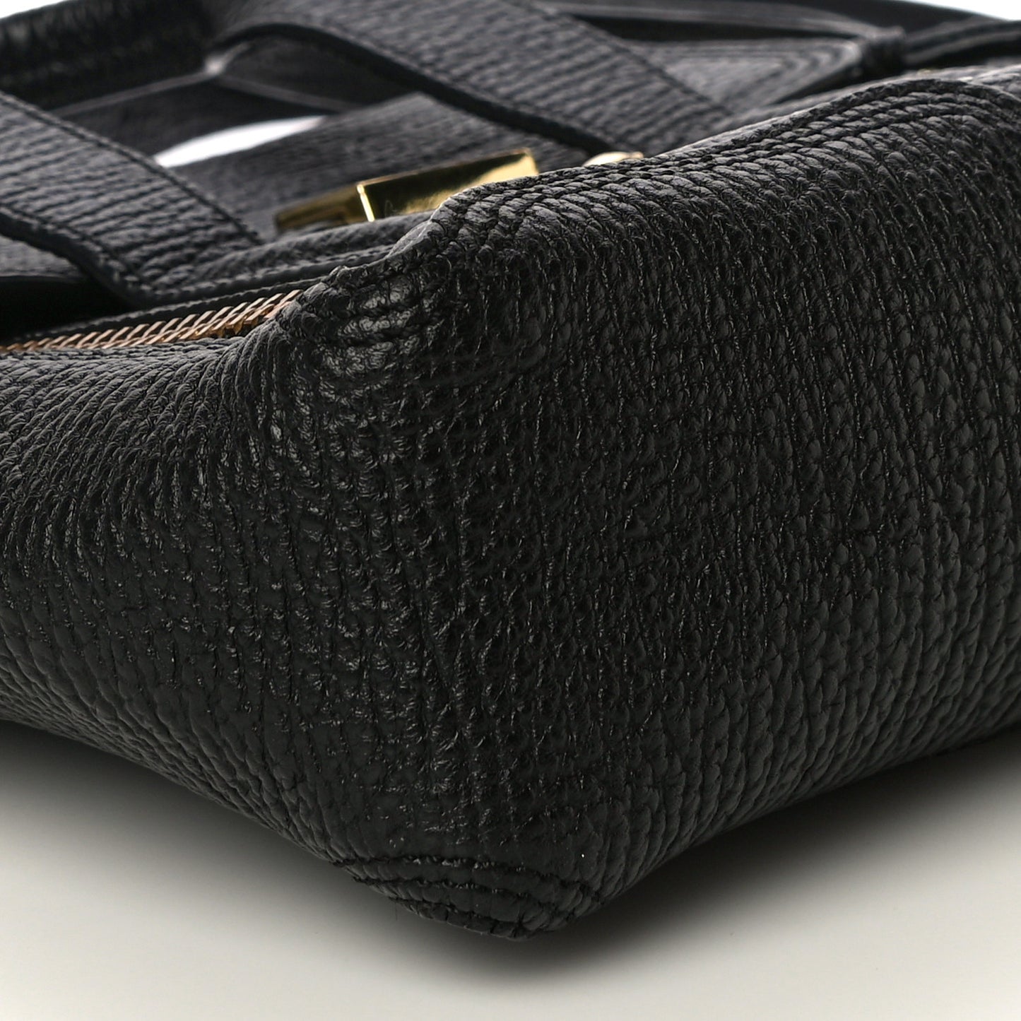 Textured Calfskin Mini Pashli Satchel Black