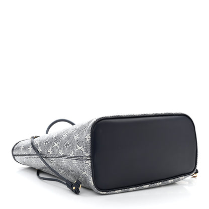 Louis Vuitton Monoglam Neverfull MM Blue 5 of 10