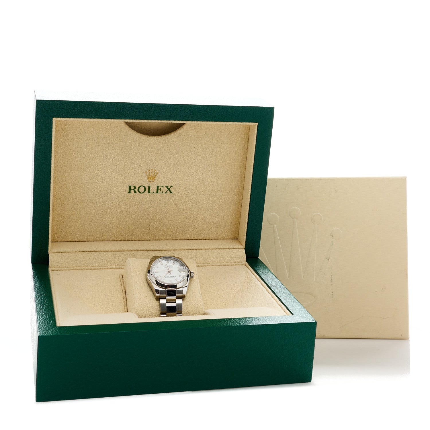 Rolex Stainless Steel 31mm Oyster Perpetual Datejust Watch White 178240 2 of 5