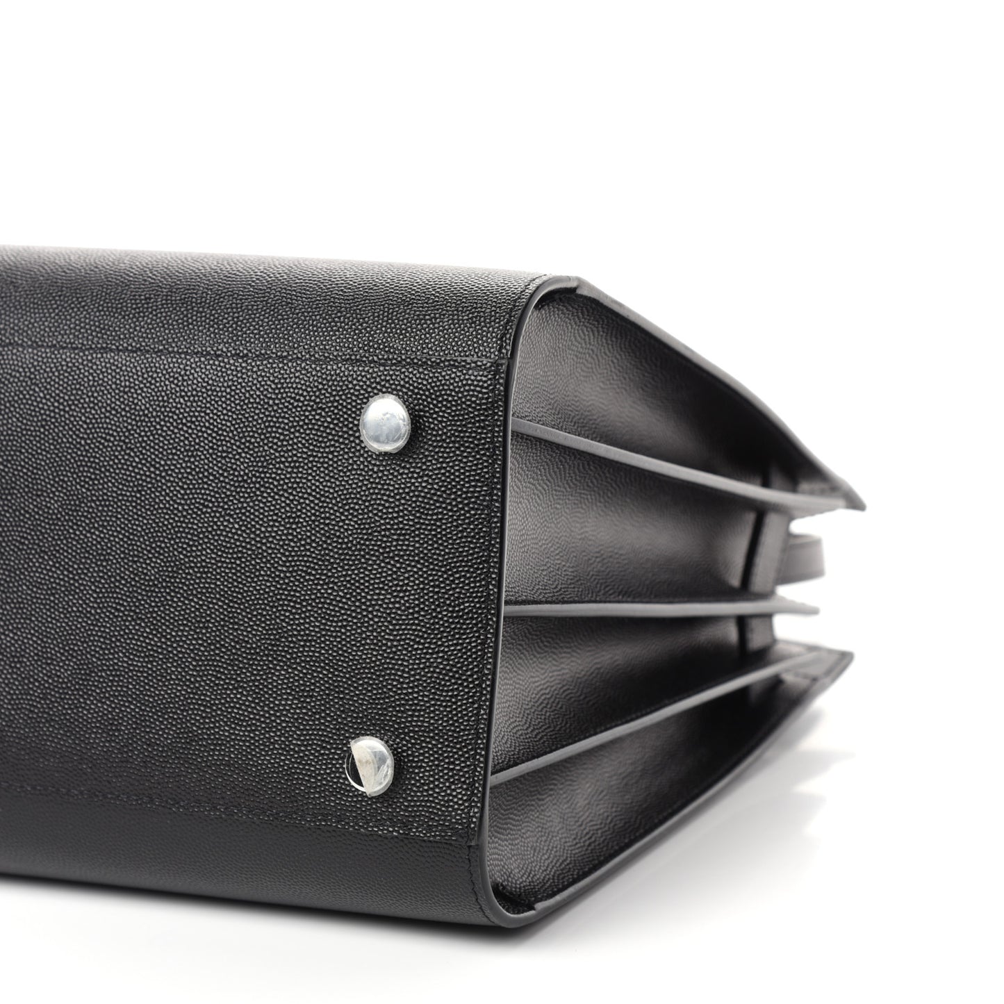 Grained Calfskin Small Sac De Jour Black