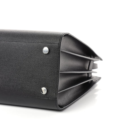 Saint Laurent Grained Calfskin Small Sac De Jour Black 9 of 10