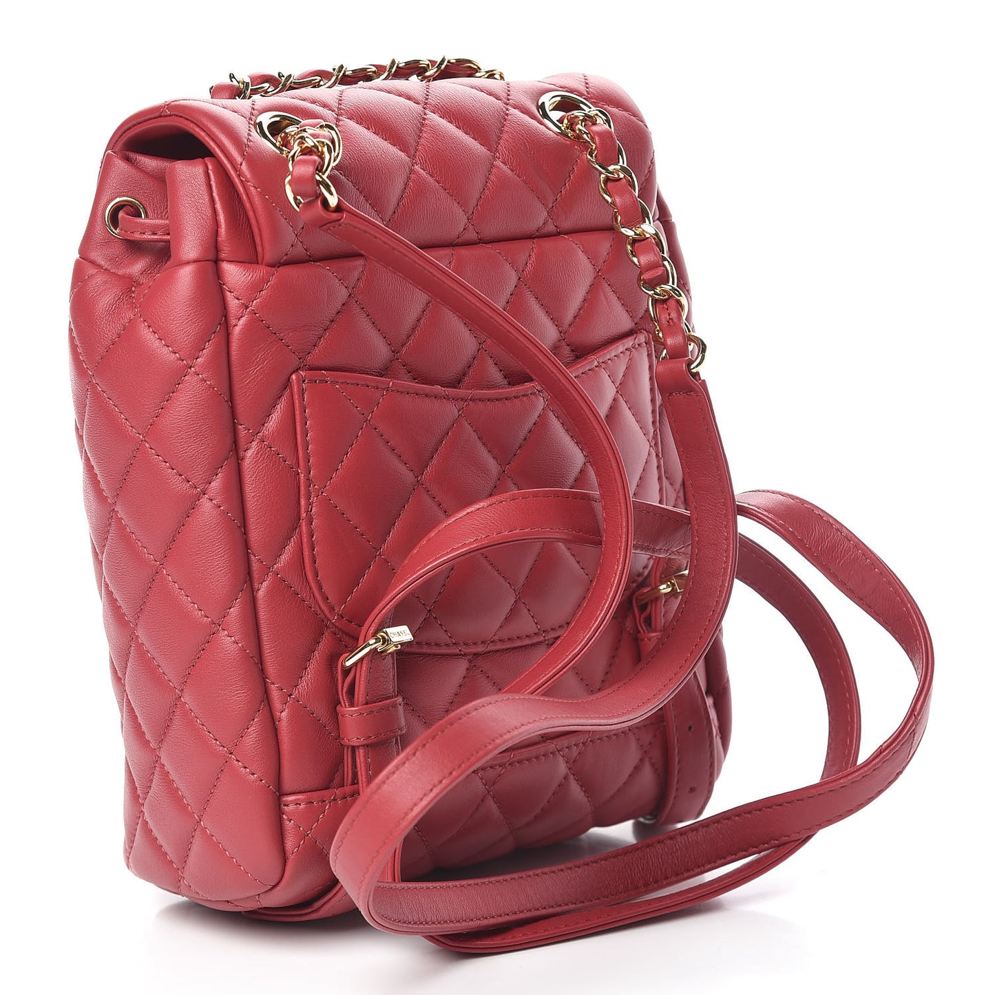 Calfskin Quilted Mini Urban Spirit Backpack Red