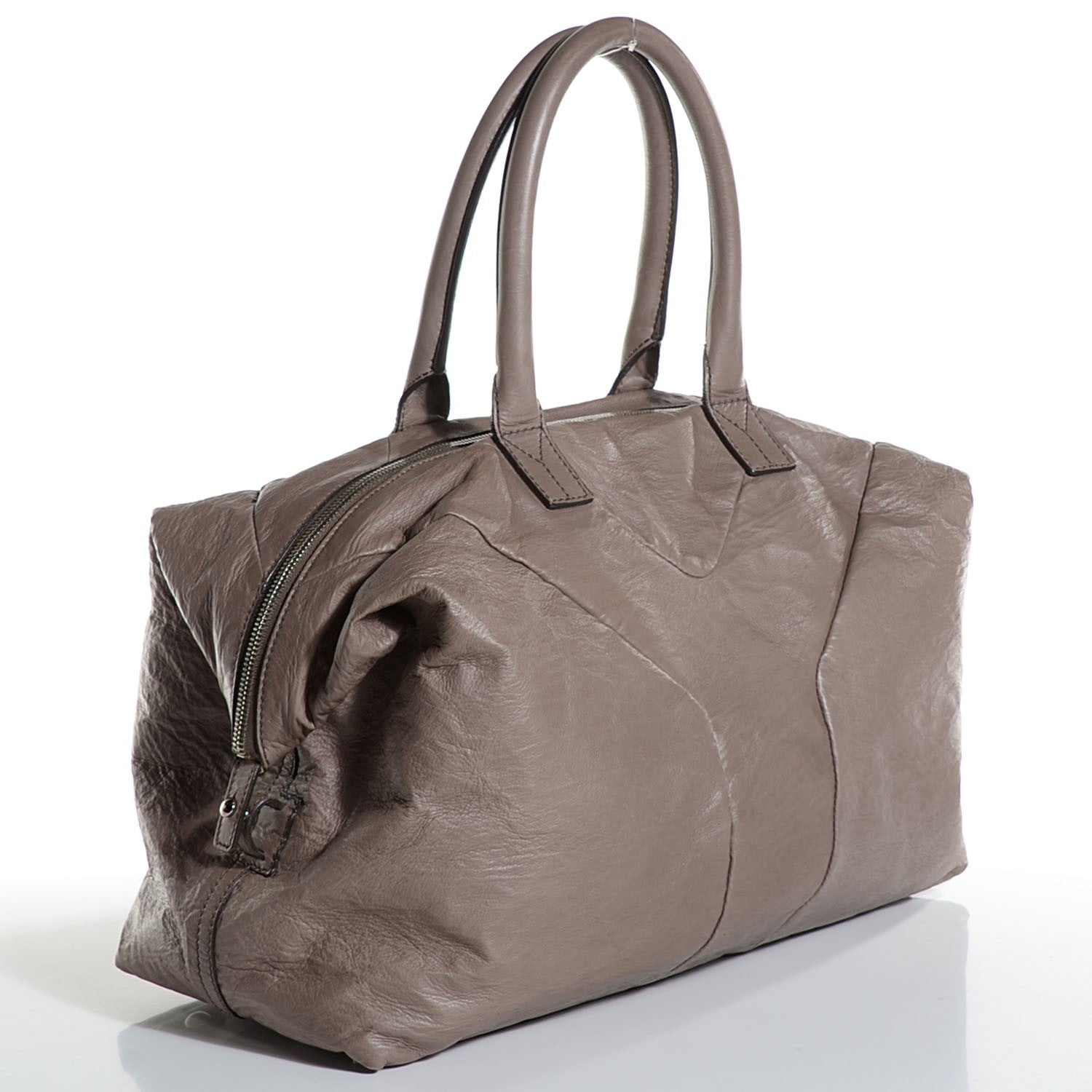 Saint Laurent Calfskin Medium Easy Sac Taupe 3 of 9