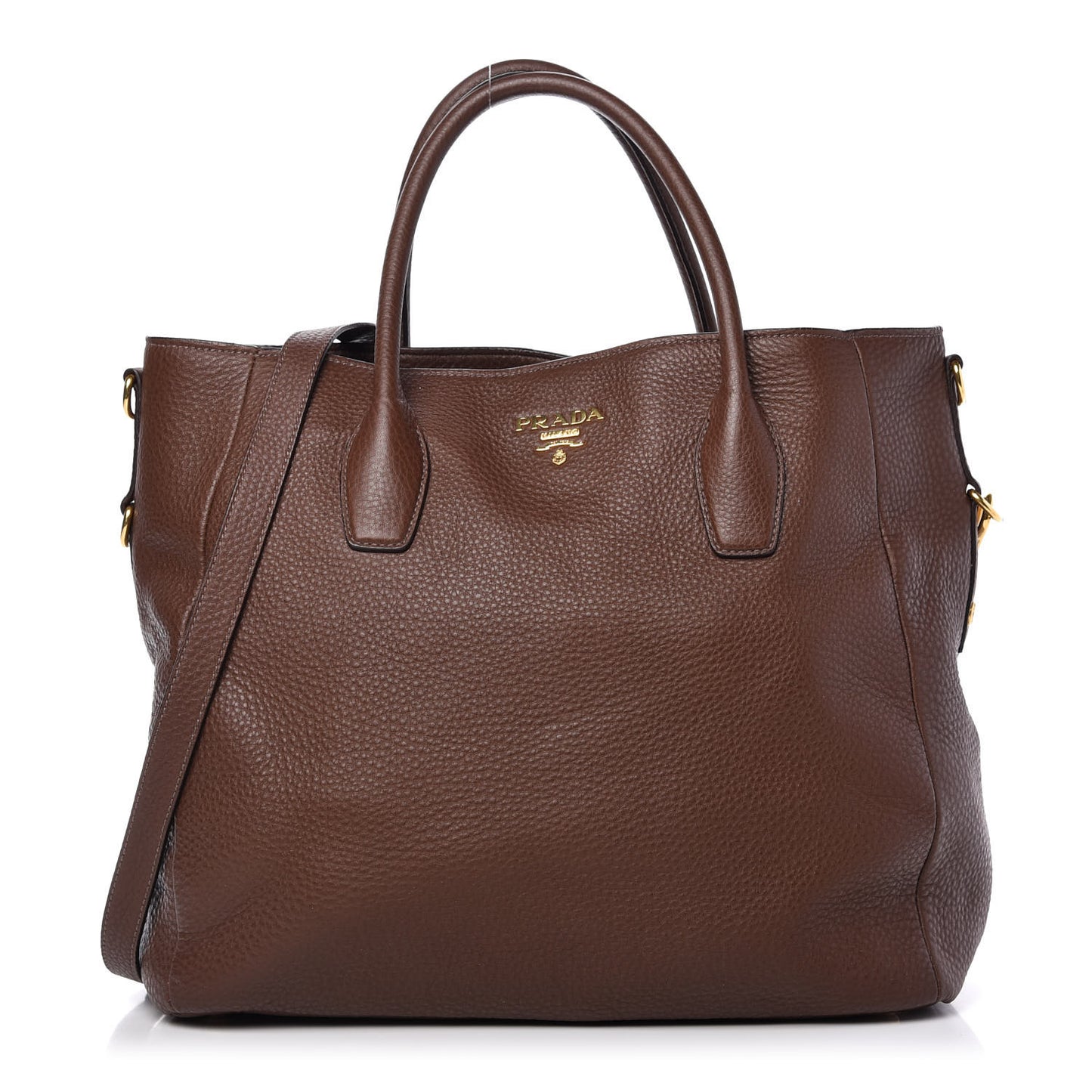 Vitello Daino Shopping Tote Bruciato