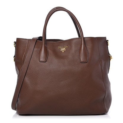 Prada Vitello Daino Shopping Tote Bruciato 1 of 9