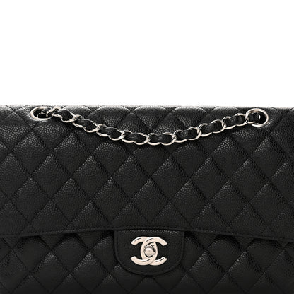 Chanel Caviar Quilted Medium Double Flap Black 8 of 13