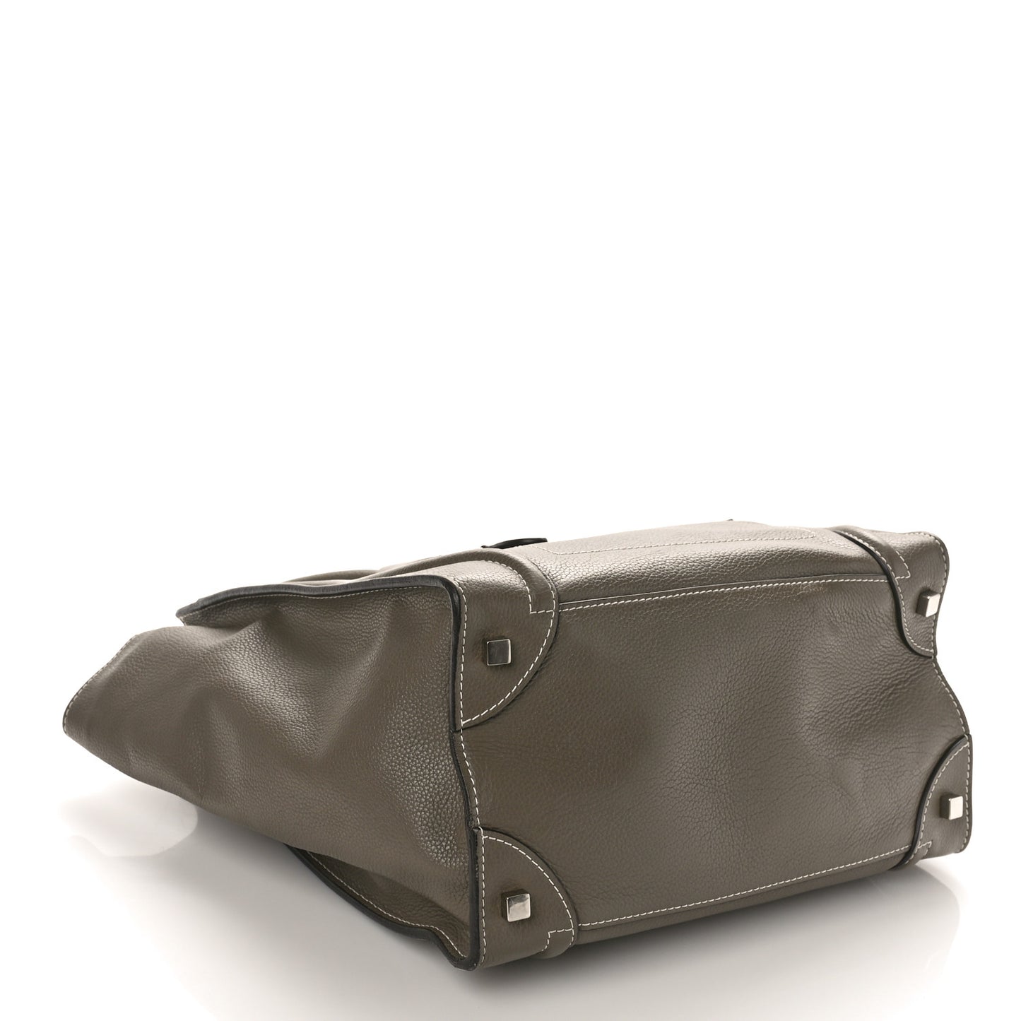 Drummed Calfskin Mini Luggage Souris