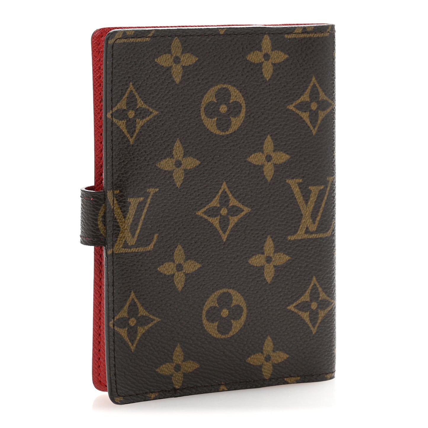 Monogram Groom Small Ring Agenda Cover Red