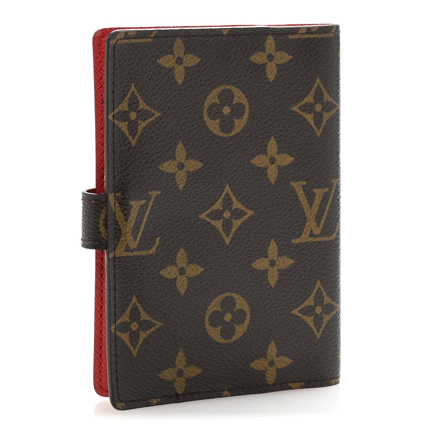 Louis Vuitton Monogram Groom Small Ring Agenda Cover Red 3 of 10