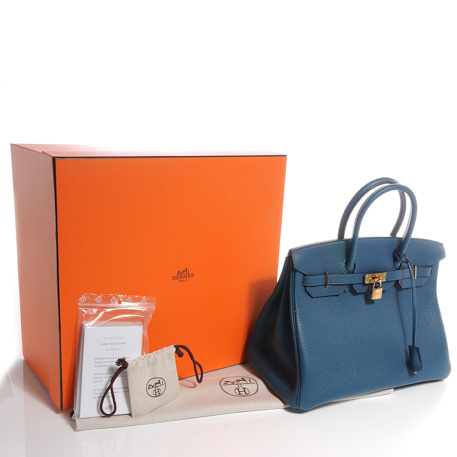 Hermes Taurillon Clemence Birkin 35 Colvert 5 of 10