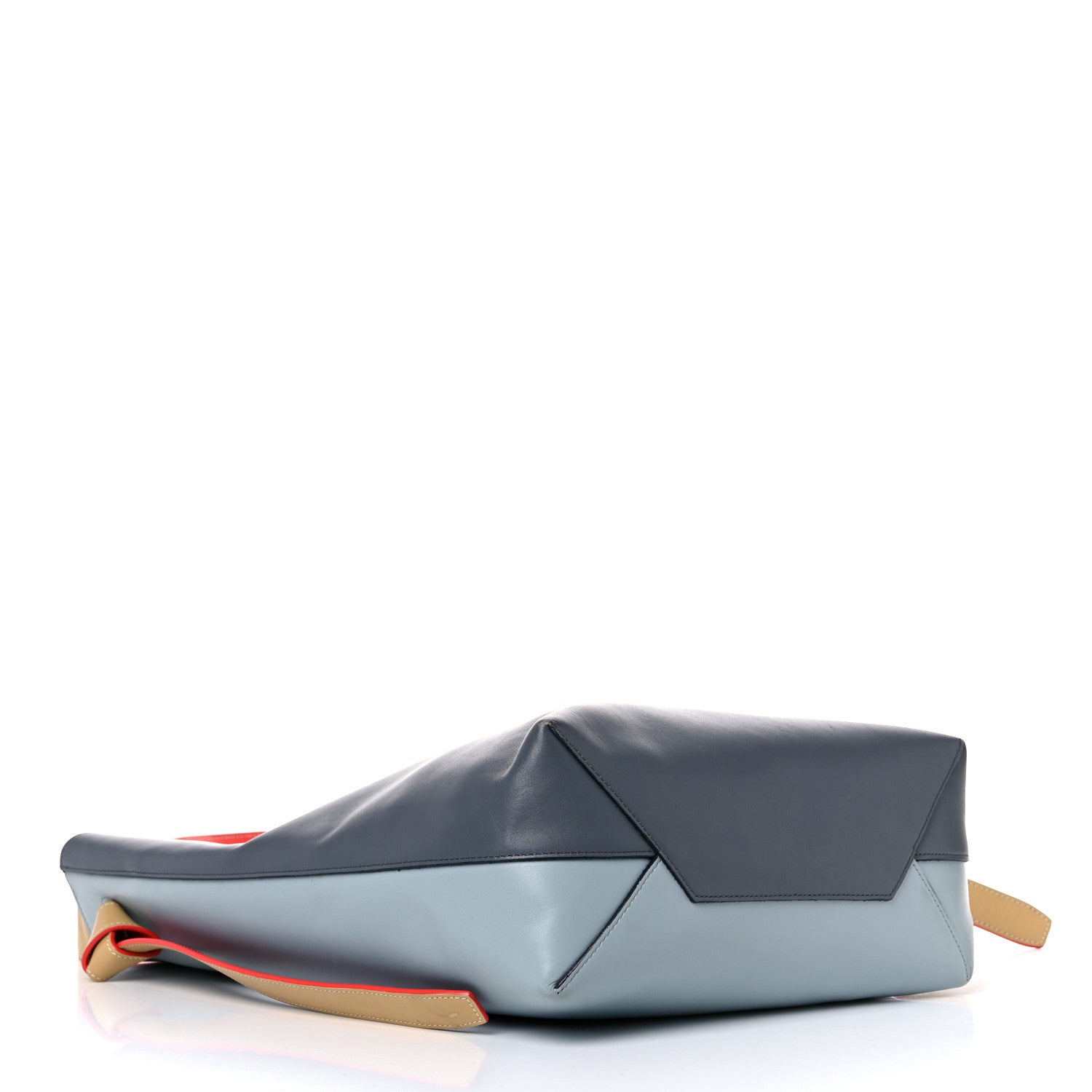 Celine Shiny Smooth Calfskin Small Twisted Cabas Kohl Cloud 5 of 15