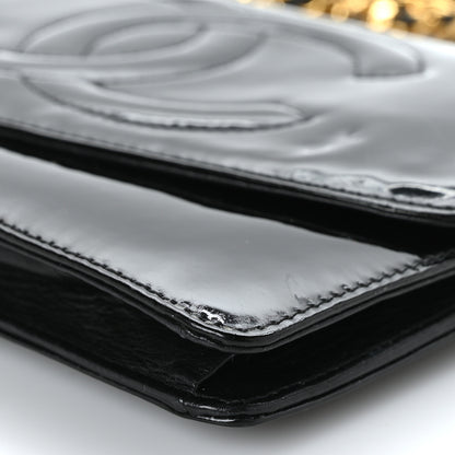 Chanel Patent Timeless CC Wallet On Chain WOC Black 8 of 8