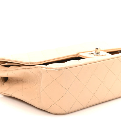 Chanel Caviar Quilted Medium Double Flap Beige 9 of 10