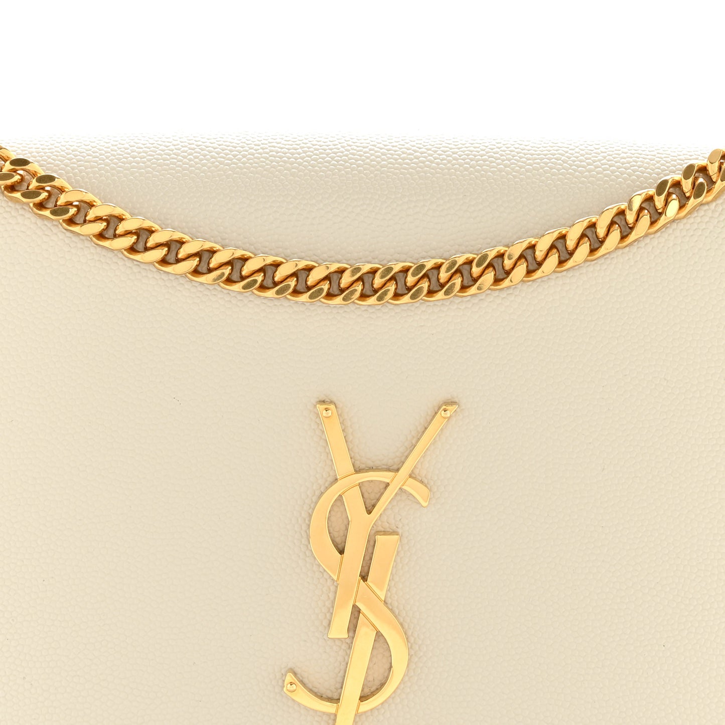 Grain De Poudre Medium Classic Monogram Kate Satchel Crema Soft