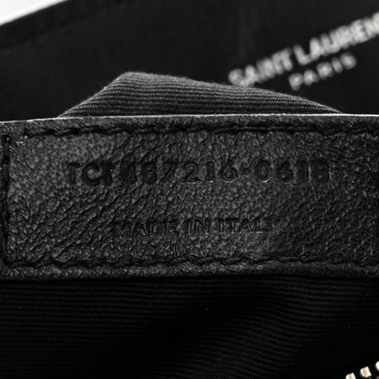 Saint Laurent Calfskin Y Quilted Monogram Medium Loulou Chain Satchel Black 7 of 10