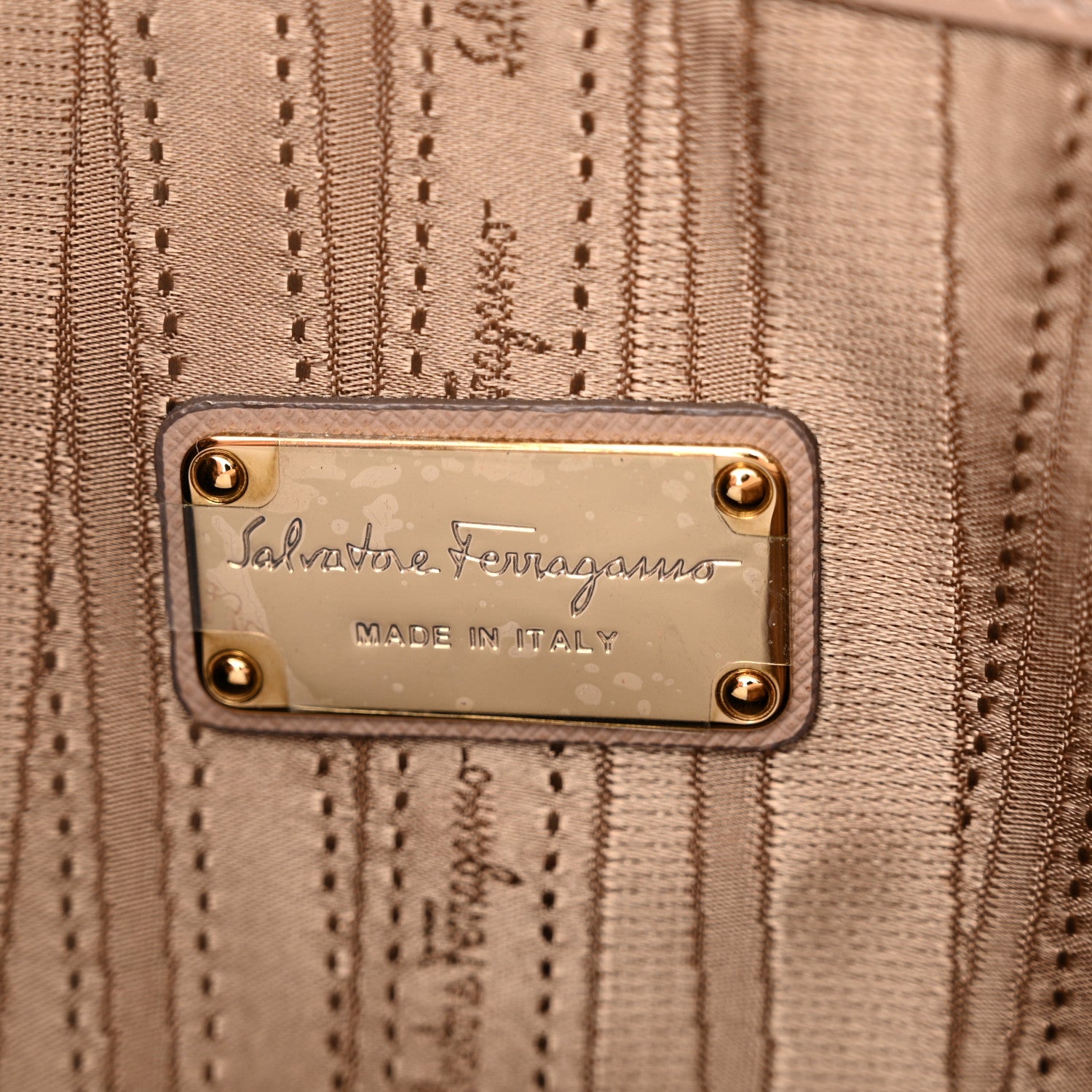 Salvatore Ferragamo Hammered Calfskin Batik Tote Quarzo 6 of 9