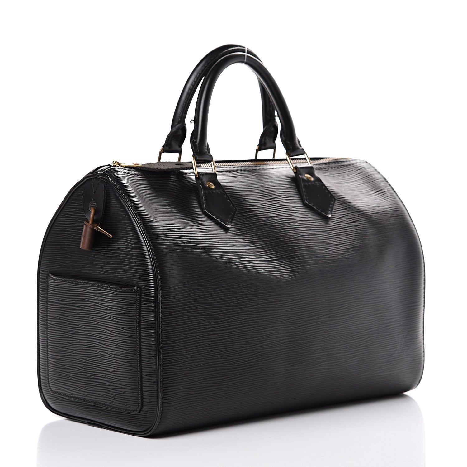 Louis Vuitton Epi Speedy 35 Black 2 of 19