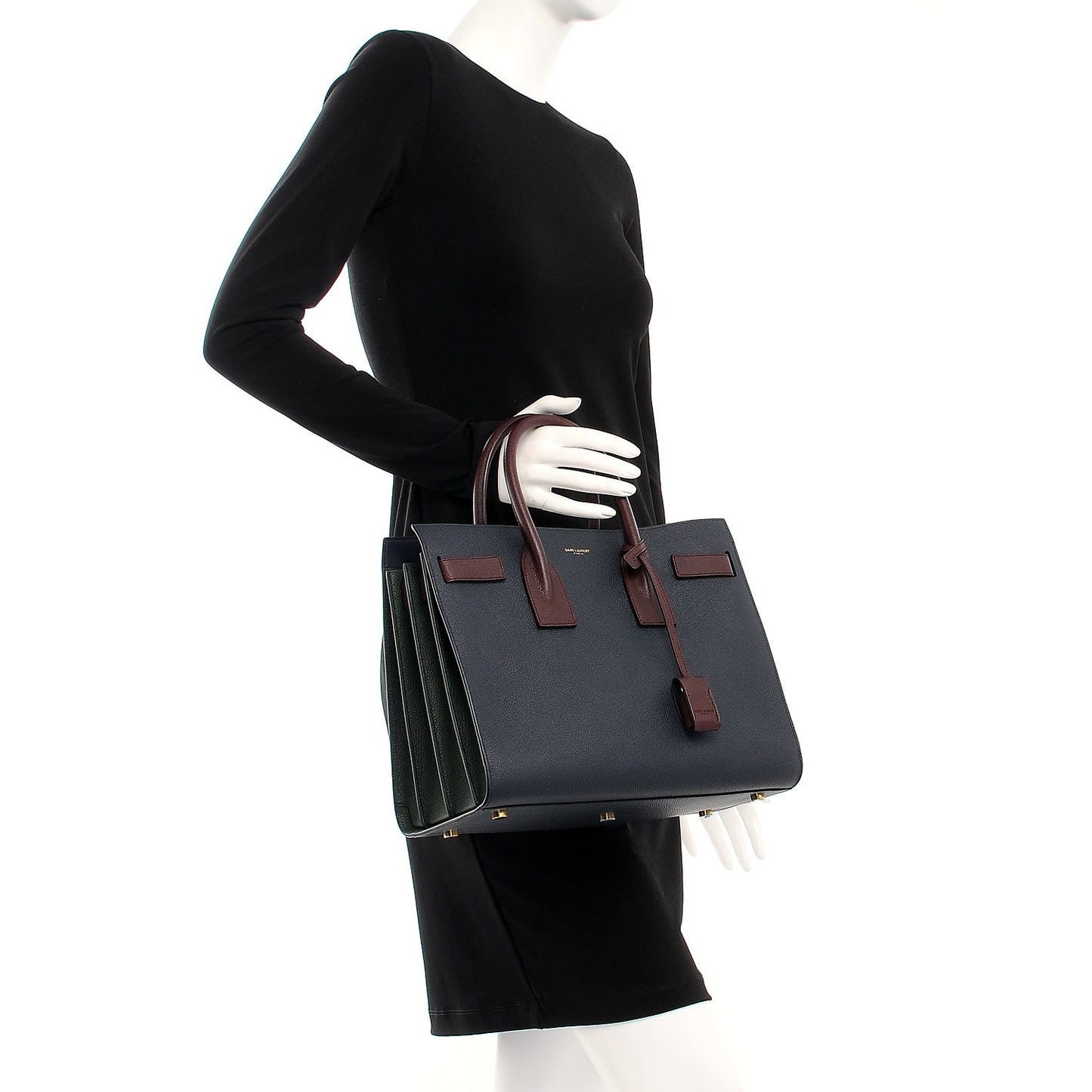 Grained Calfskin Small Sac De Jour Multi
