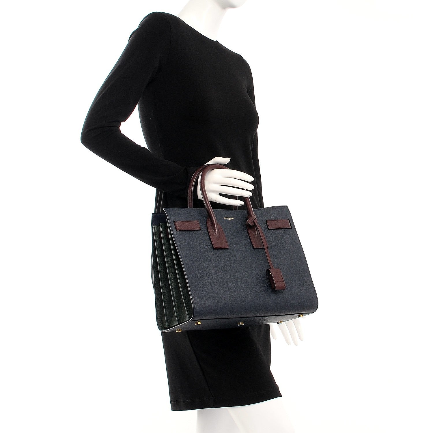 Saint Laurent Grained Calfskin Small Sac De Jour Multi 3 of 9