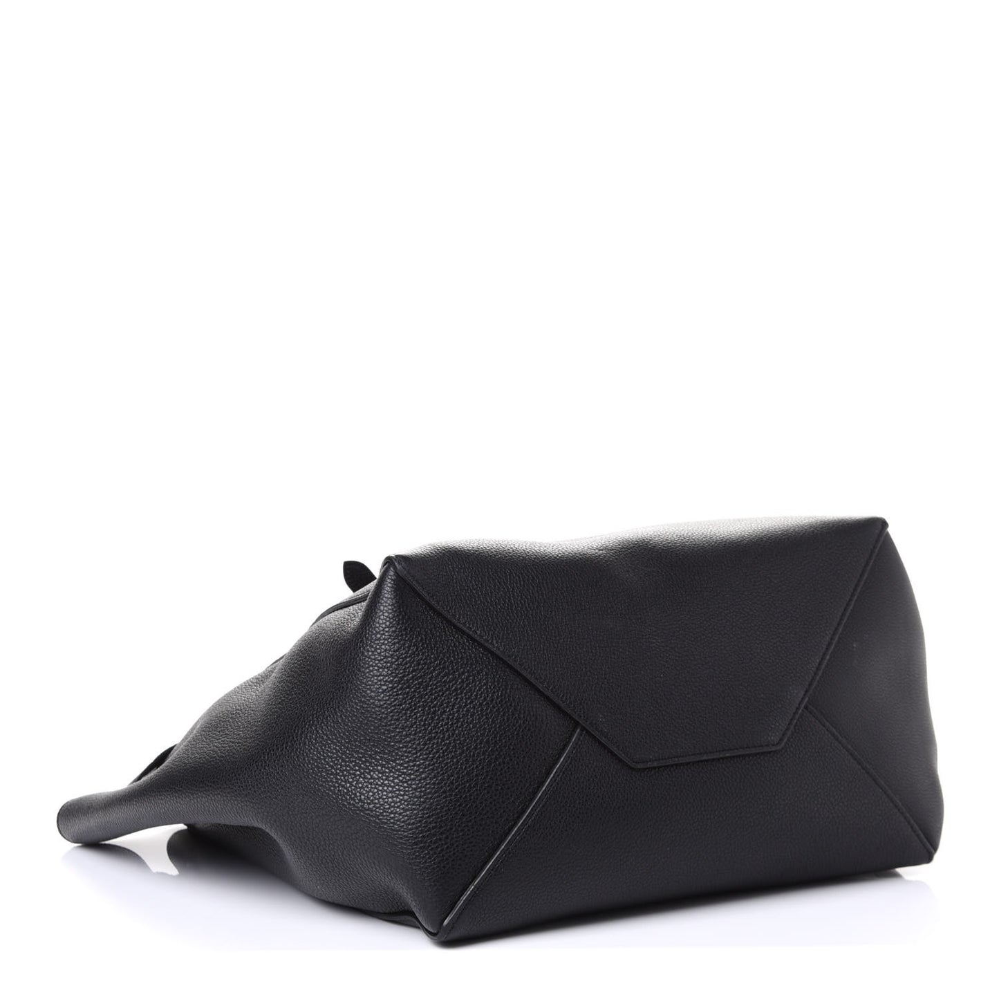 Soft Grained Calfskin Small Belt Cabas Phantom Black