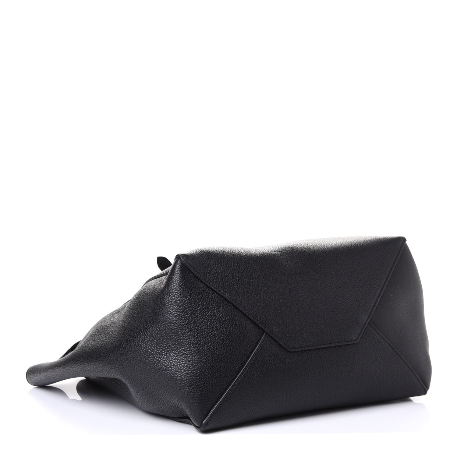 Celine Soft Grained Calfskin Small Belt Cabas Phantom Black 3 of 4