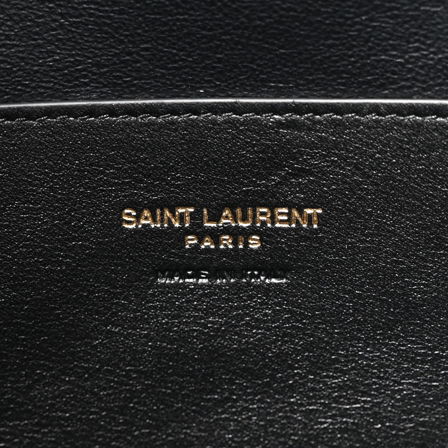 Grained Lambskin Cassandre Envelope Pouch Black