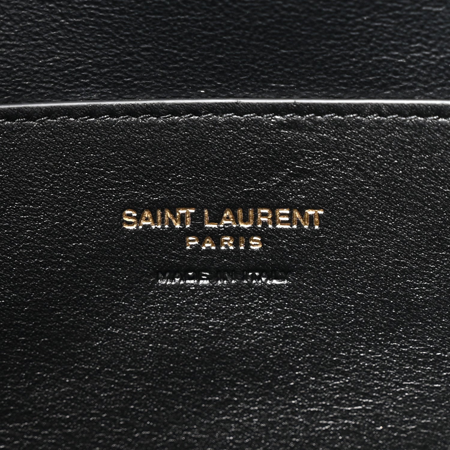 Saint Laurent Grained Lambskin Cassandre Envelope Pouch Black 6 of 7