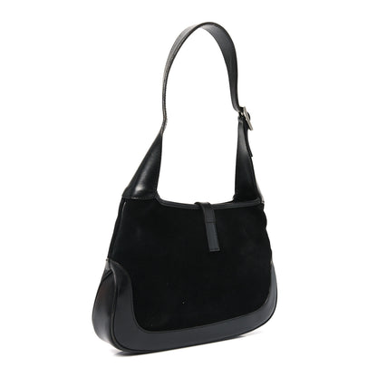 Gucci Suede Small Jackie O Hobo Black 3 of 10
