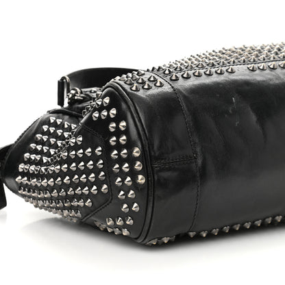 Burberry Lambskin Studded Small Edenham Satchel Black 10 of 22