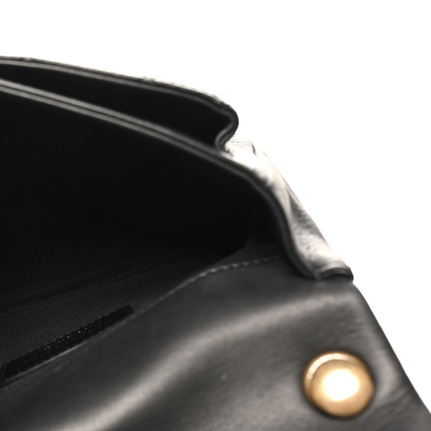 Chanel Calfskin Quilted Top Handle Flap Black 5 of 11