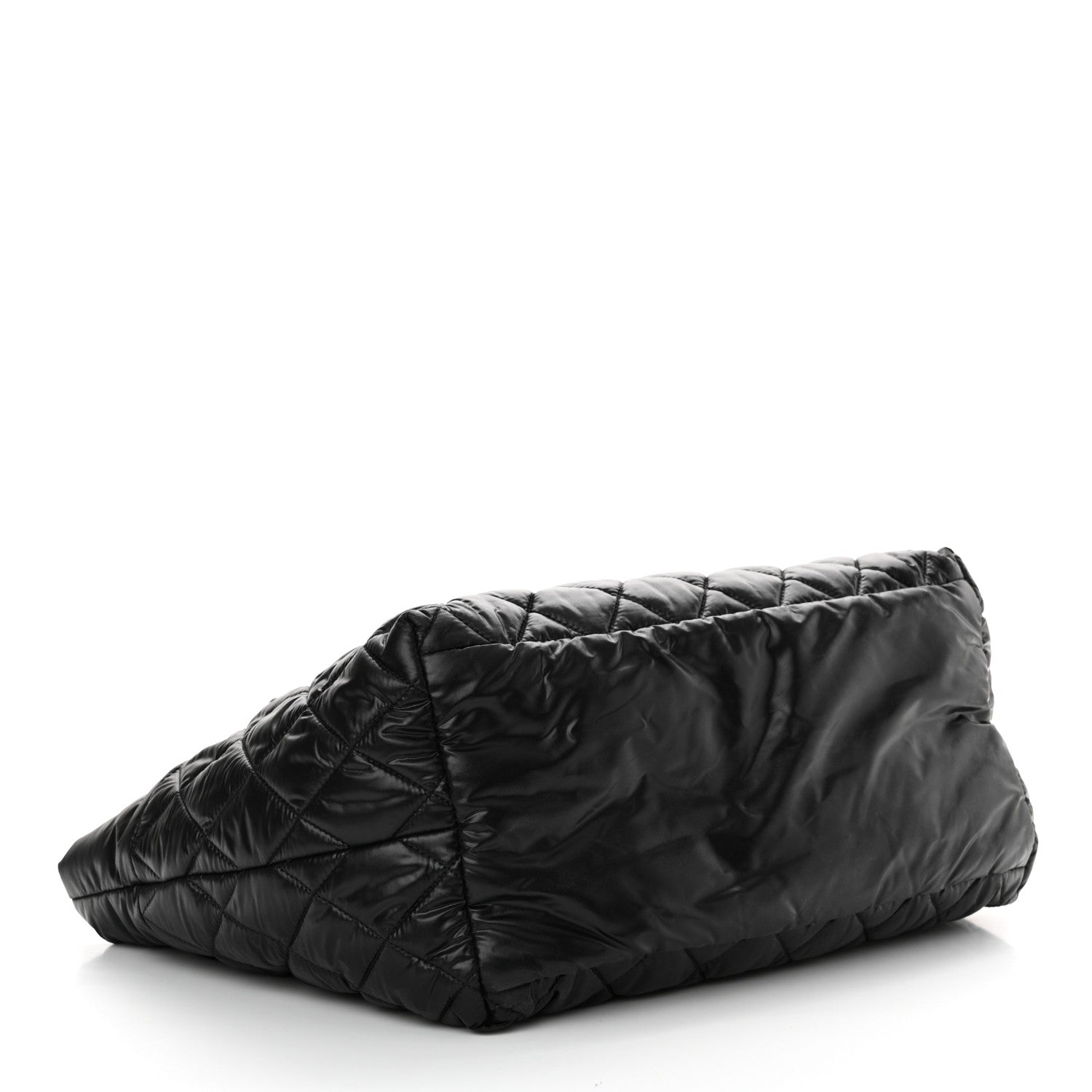 Chanel Nylon Quilted Coco Cocoon Medium Reversible Tote Black Red 4 of 10