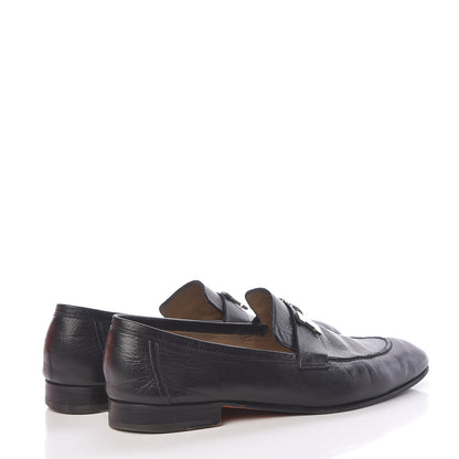 Hermes Goatskin Mens Paris Loafers 43 Black 4 of 20