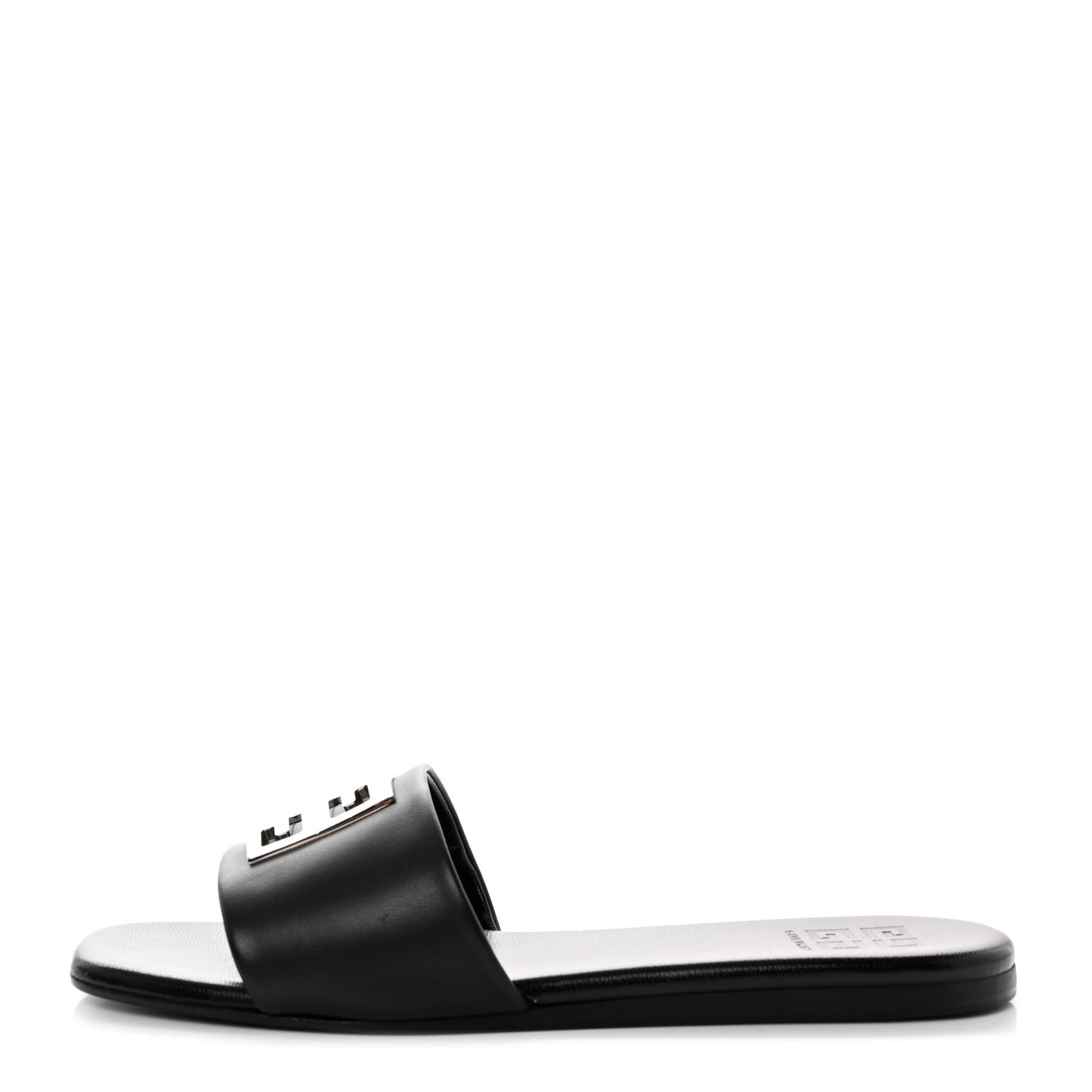 Lambskin 4G Flat Sandals 39 Black
