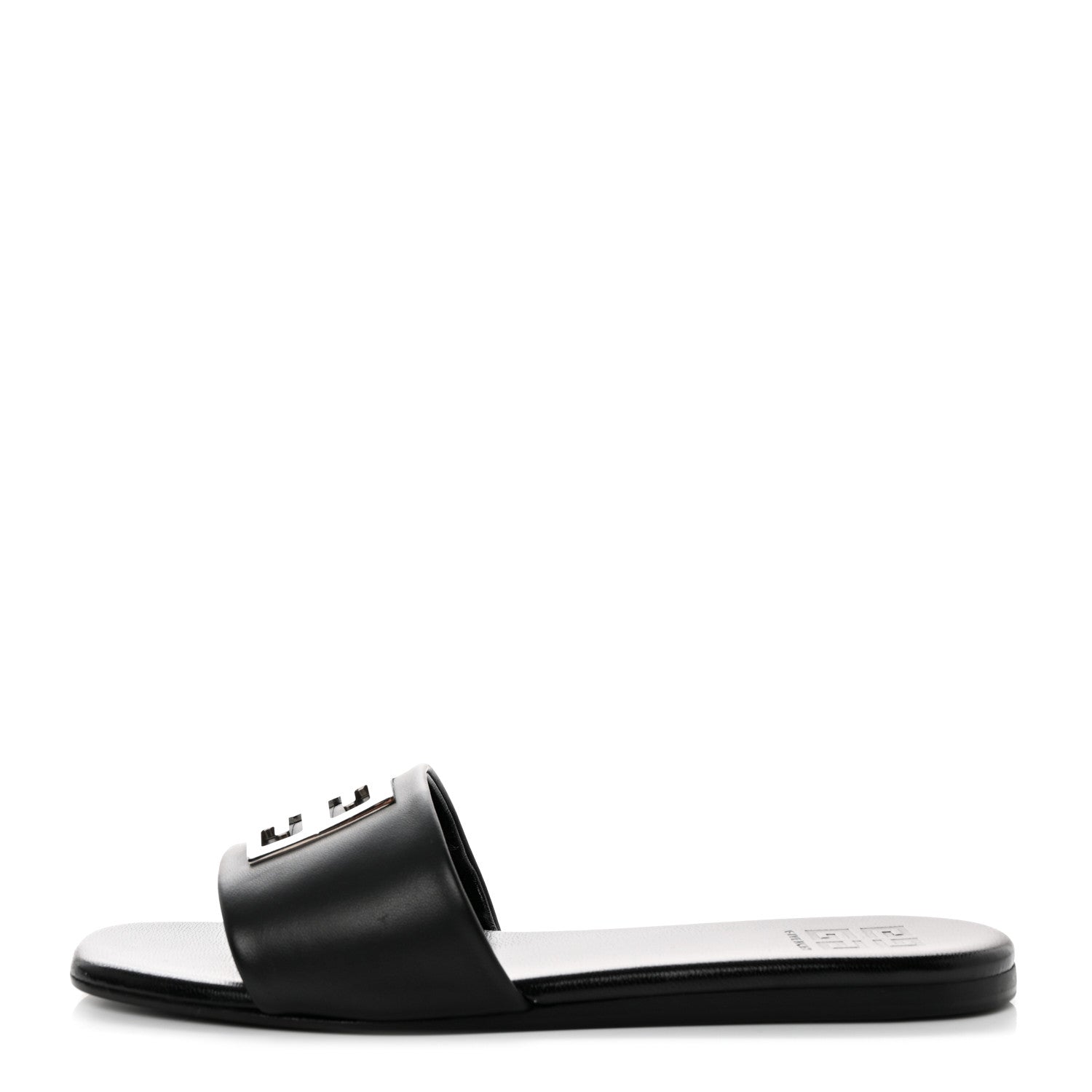 Givenchy Lambskin 4G Flat Sandals 39 Black 1 of 9